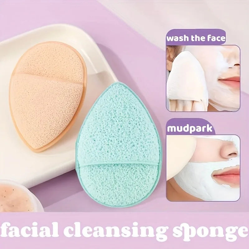 4 Glove Facial Exfoliating Sponge Deep Cleansing Reusable Suitable Qme