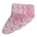 Double Side Silicone Suction Pad Mobile Phone Fixture Strong Reusable Qme Light pink