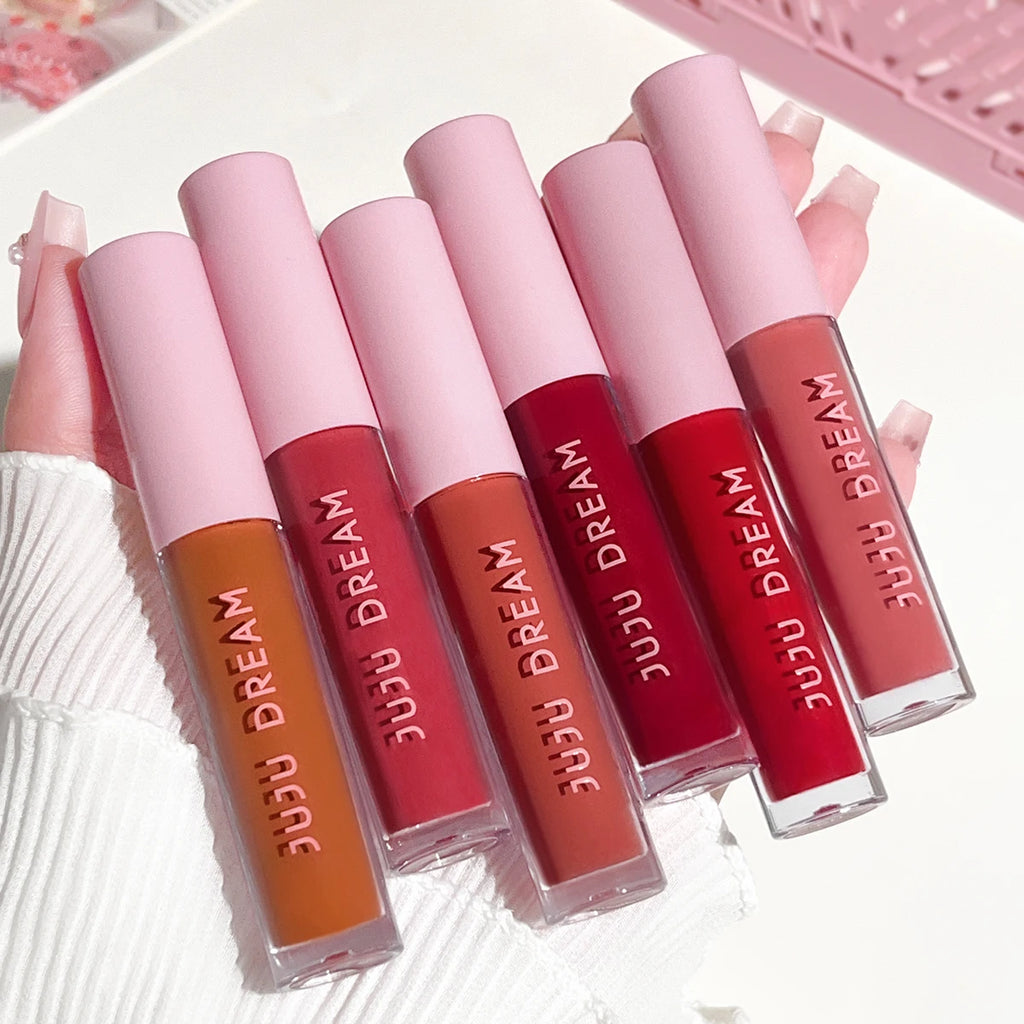 Matte 15-Color Lip Tint Waterproof Long-lasting Lipstick Sheer Gloss Qme