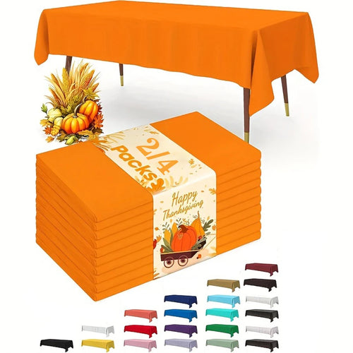 1/2/4PCS Disposable Tablecloths Waterproof Stain-resistant Tablecloth, Party Decoration, Camping, Disposable Kitchen Tablecloth Qme