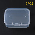 Jewelry Beads Container Sundries Organizer Fishing Tools Transparent Qme 2PCS
