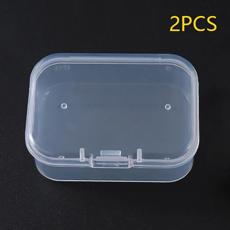 Jewelry Beads Container Sundries Organizer Fishing Tools Transparent Qme 2PCS