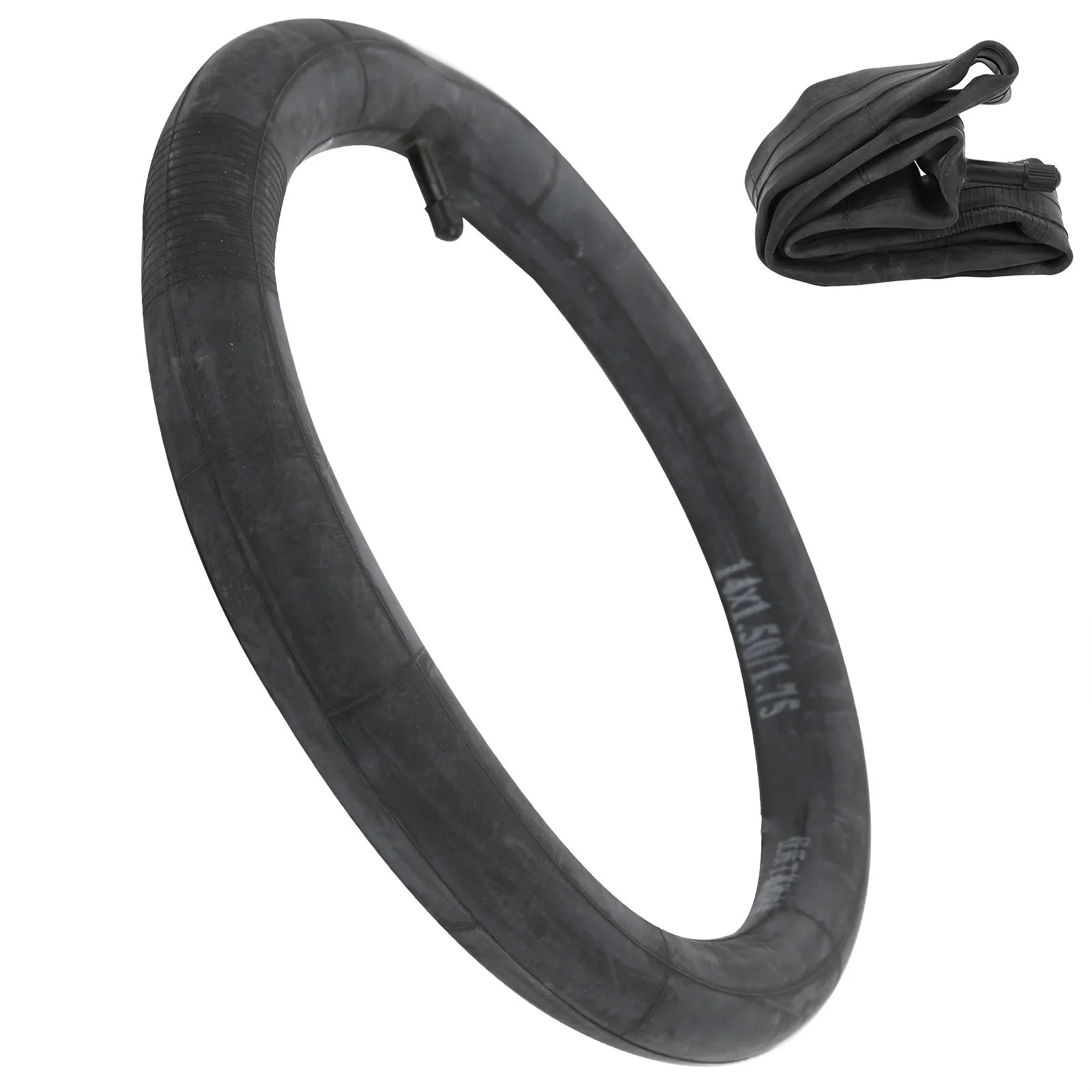 14x1.50‑1.75 Folding Bike Inner Tubes with Schrader Valve 14inch Butyl Rubber Inner Tubes 14inch Inner Tubes for Folding Bikes Qme