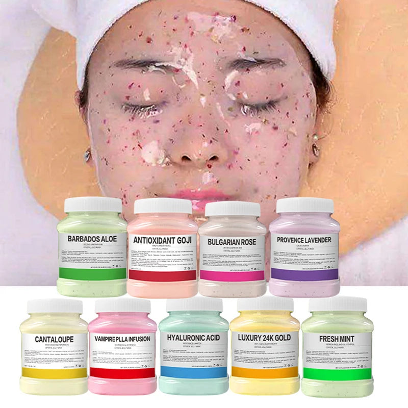 Floral-scented Moisturizing Jelly Mask Nourishes Softens Skin Crystal Qme