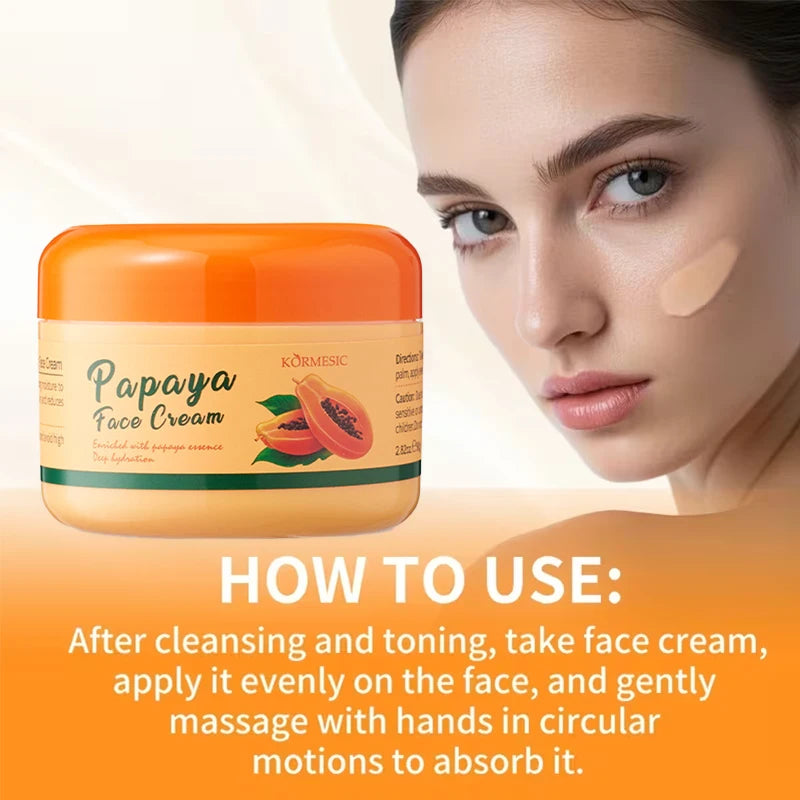 Papaya Face Cream Deep Moisturizing Post-sun Hydration Makes Skin Qme