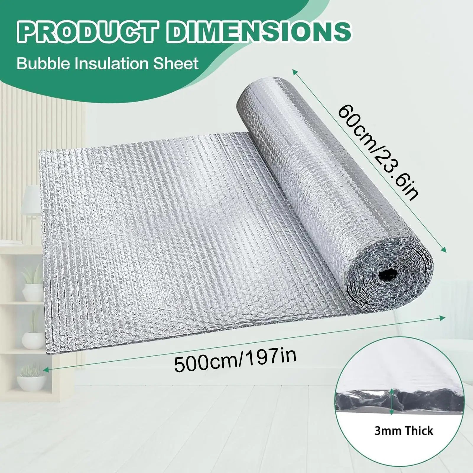 Reflective bubble insulation board aluminum foil bubble shielding Double Reflective Insulation Roll for RV Roof Garage Door Qme