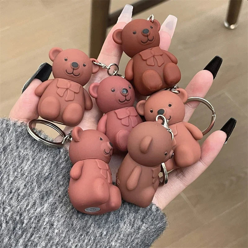 Matte Velvet Lipglaze Waterproof Long Lasting Cute Bear Lipglosses Silky Smooth Liquid Lipstick Makeup Sexy Women Lip Balm Gift Qme