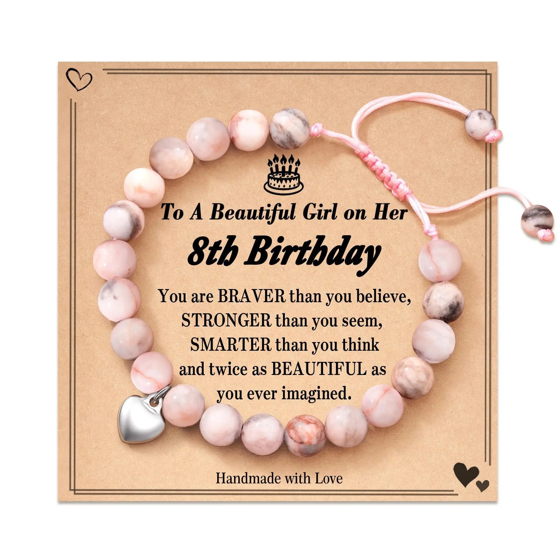 Arrival Gifts Birthday Love-natural Stone Beaded Bracelet Handwoven