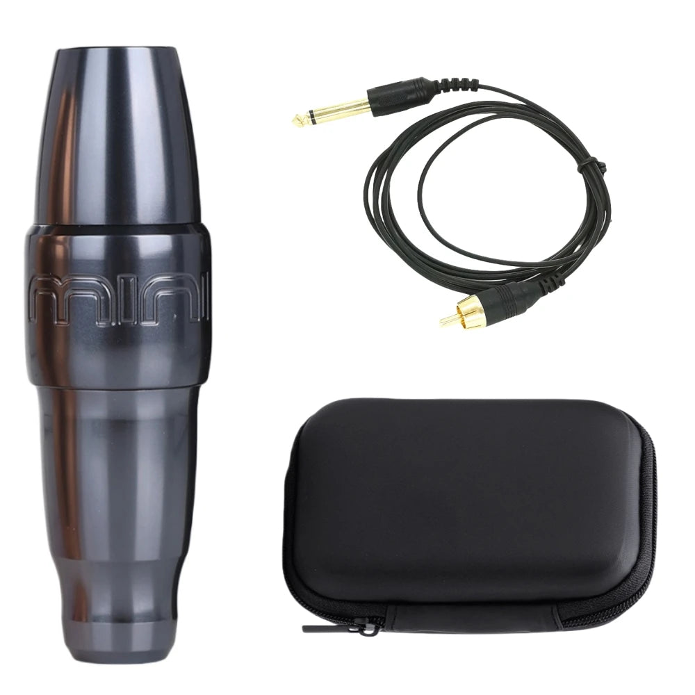 New FK Mini PMU Rotary Motor Permanent Makeup Tattoo Pen Machine For Lip Eyebrow Supply Qme Dark Grey