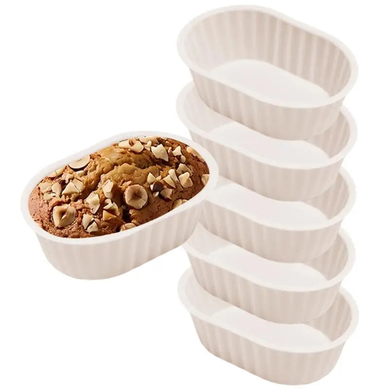 Silicone Cake Mold Oval Shape Muffin Cupcake Baking Molds Home Qme A1
