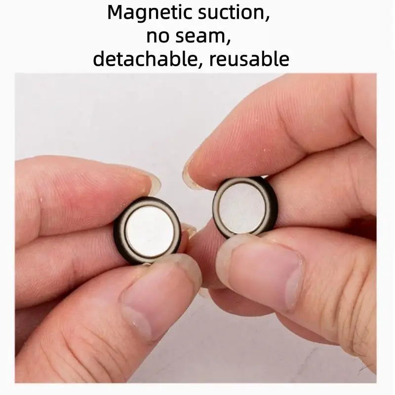 Adjustable No-Sew Clothes Clips | Seamless Button Clasps to Resize Dresses & Secure Scarves Instantly Qme