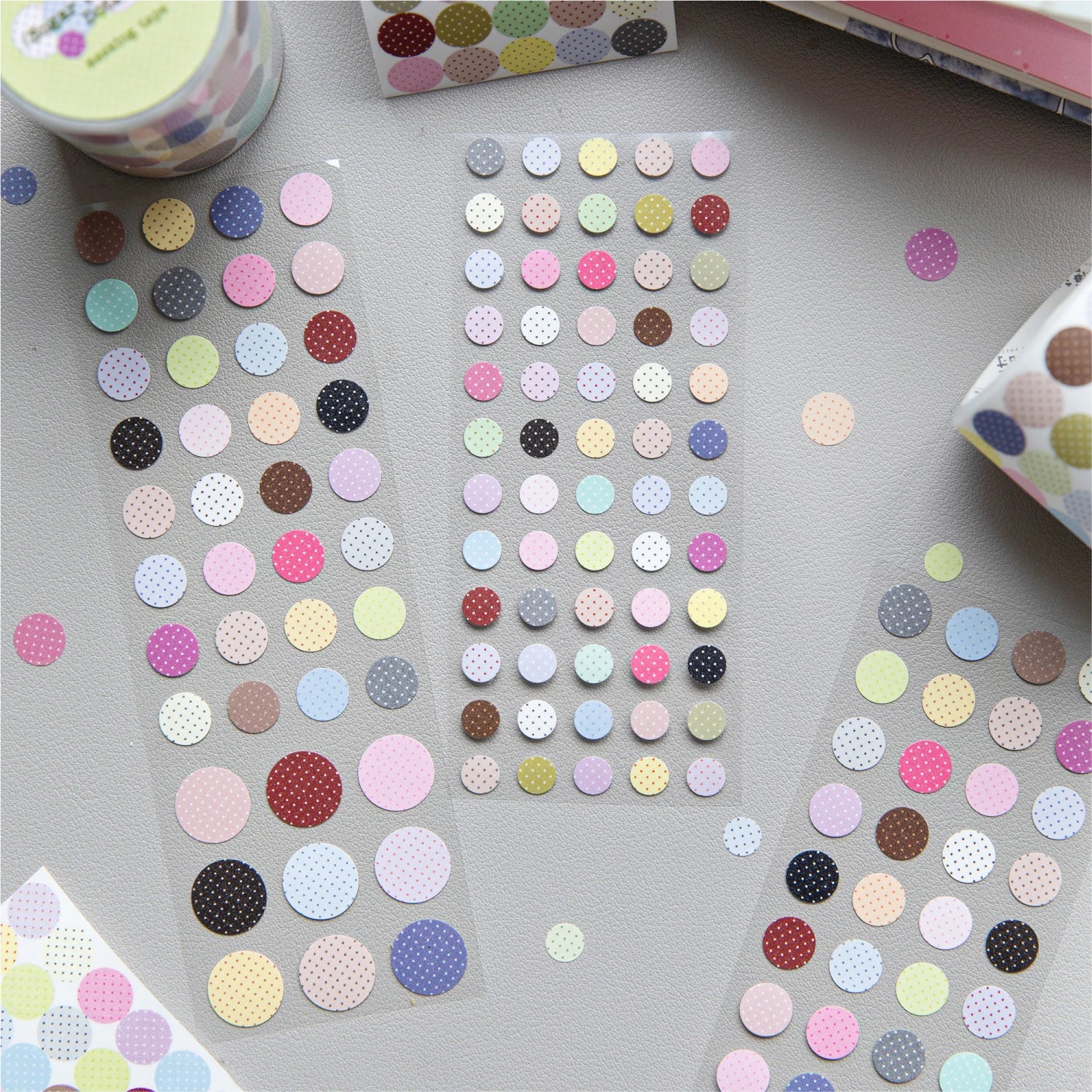 Kawaii 50mm*2m Wave Point Control Series Masking Tapes for DIY Collage Scrapbooking School Stationery Creative Journal Label Qme