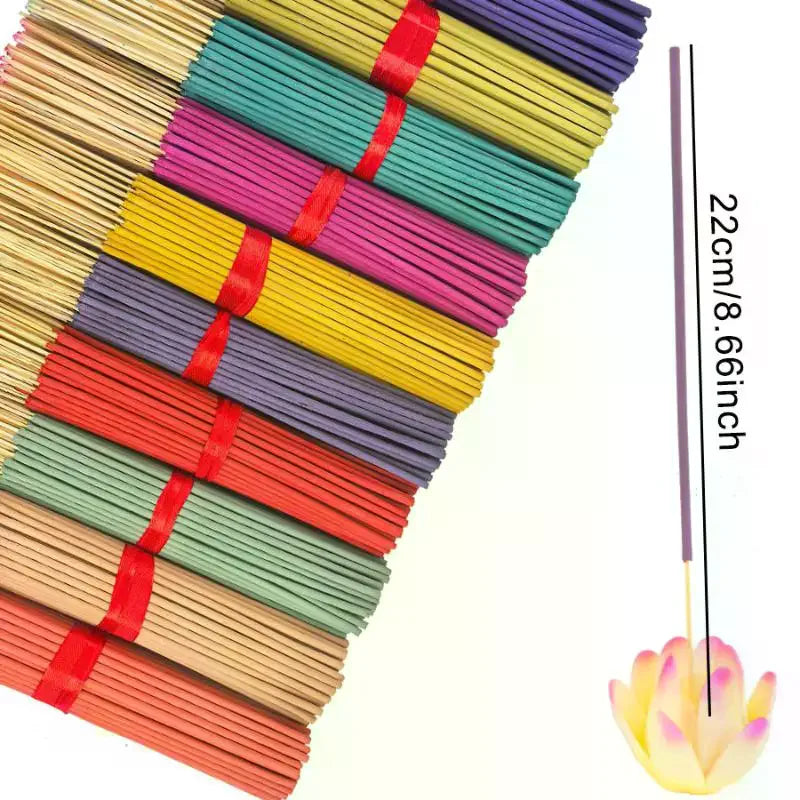140Pcs Mixed Aromatherapy Wood Sticks For Home Yoga Meditation Spa Atmosphere Lavender Sandalwood Vanilla Long-Lasting Fragrance Qme