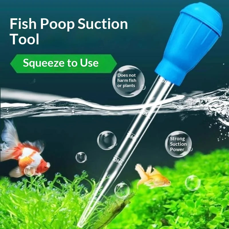 Fish Tank Vacuum Cleaner Simple Cleaning Tool Aquarium Water Qme