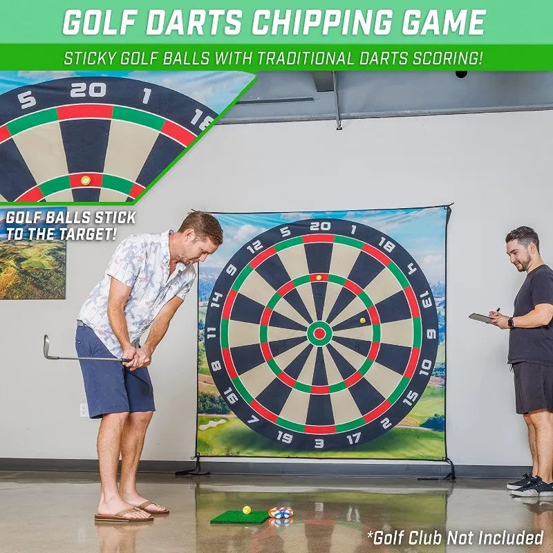 Premium Golf Balls Game Dart Mat Practice Tee Pad Fun Family Outdoor Qme