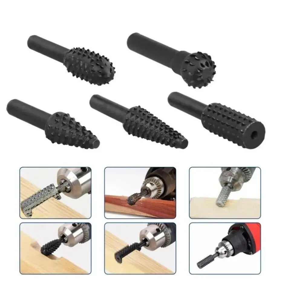 Woodworking Tools Electric Rotary Files Wooden Carving Knives Tea Qme