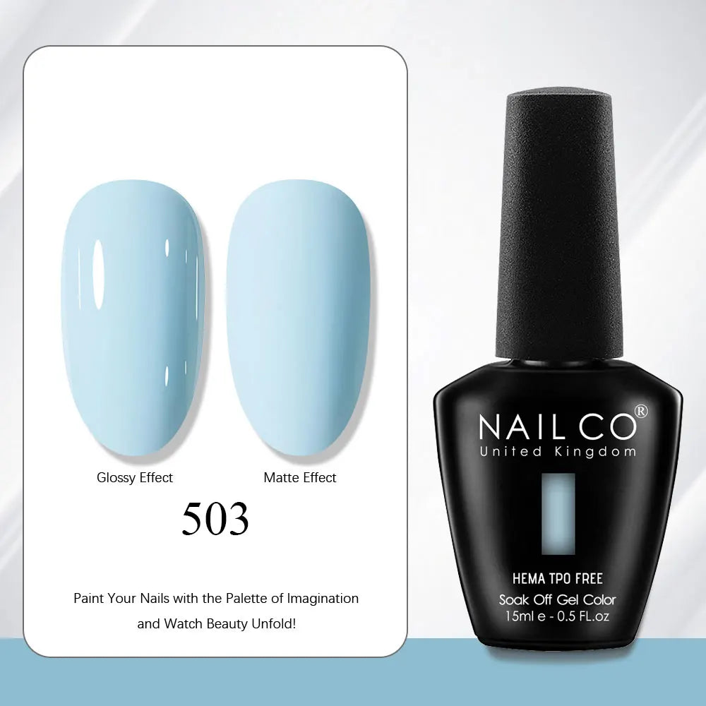 NAILCO Gel Nail Polish Nails Semi-permanent UV Varnish Glitter Glass