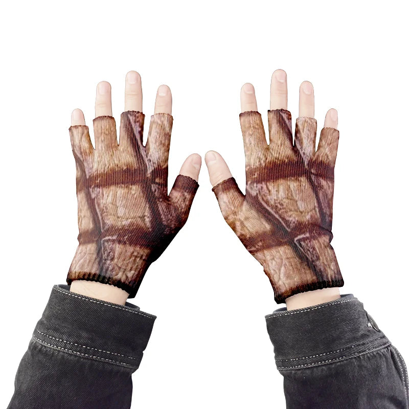Meat Design Winter Autumn Men's Fun Pork Belly Pattern Gloves Women's Qme