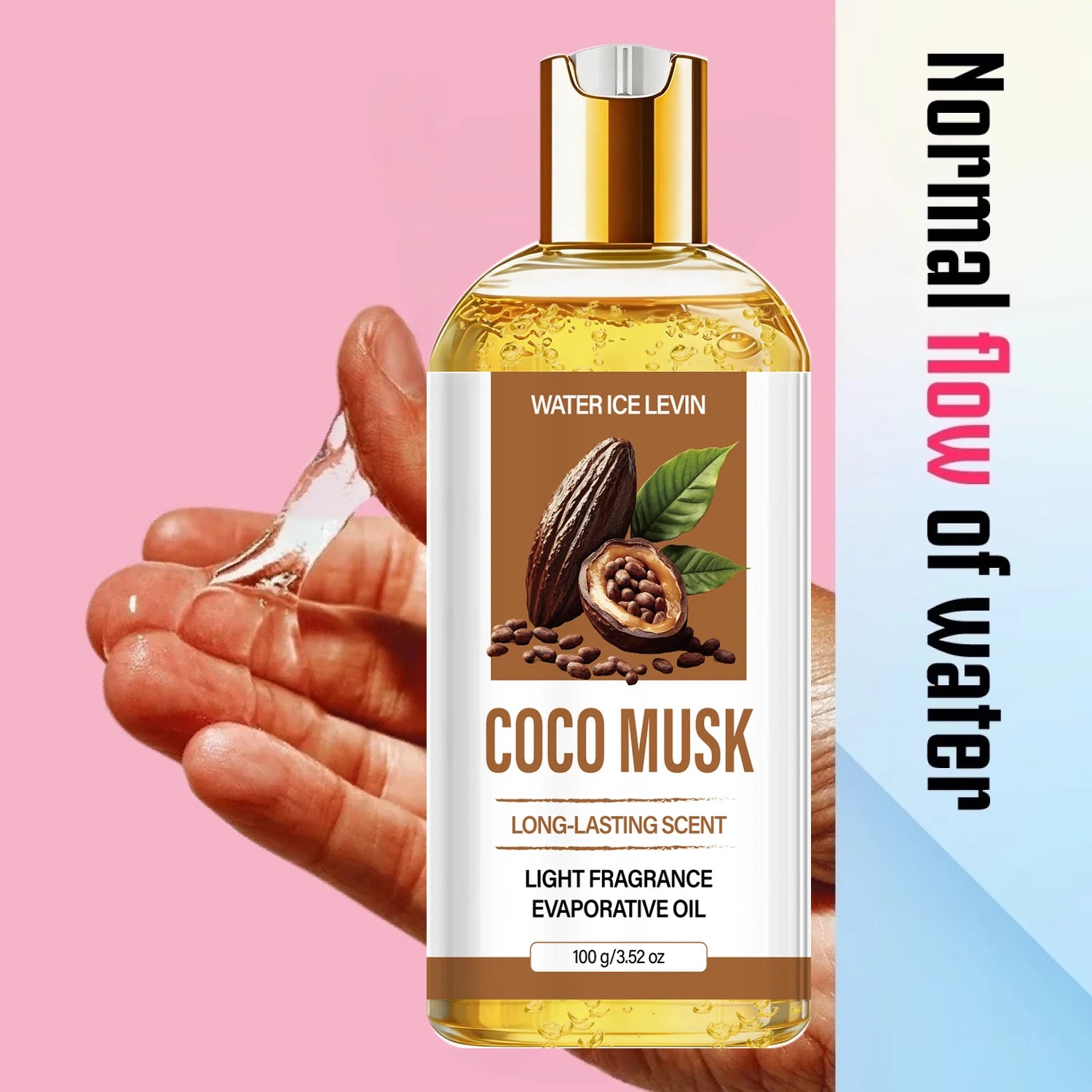 Light Fragrance Coco Musk Evaporative Body Oil, Hydrating Firming Collagen Body Skin Treatment Qme