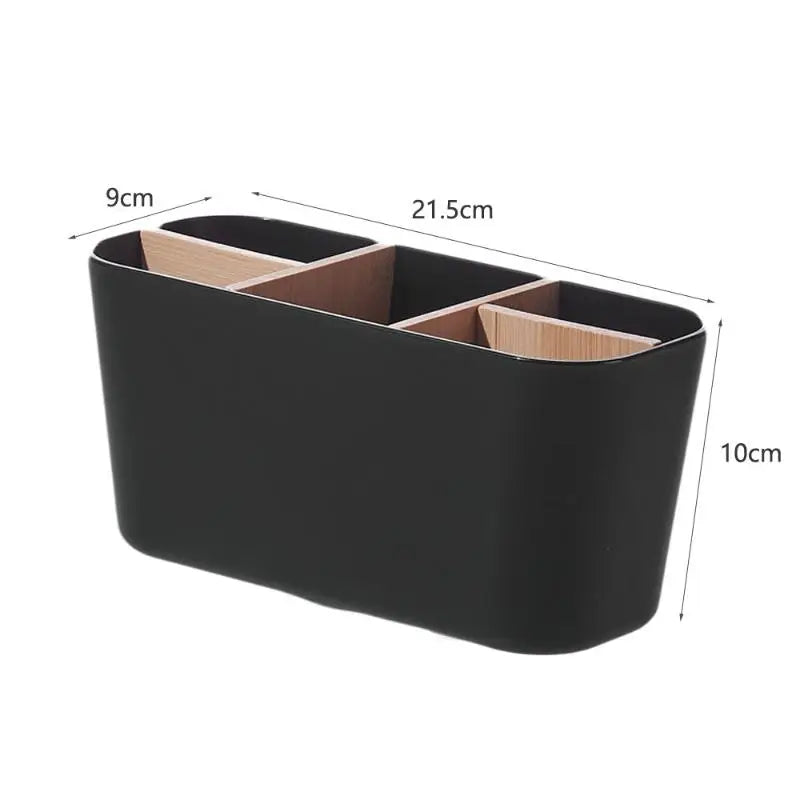 Toothbrush Holders Bathrooms Electric Tooth Brush Holder Bamboo Qme Black