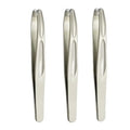 Round Head Facial Hair Removal Tweezer 1 Premium Precision Eyebrow Qme Gold 3pcs