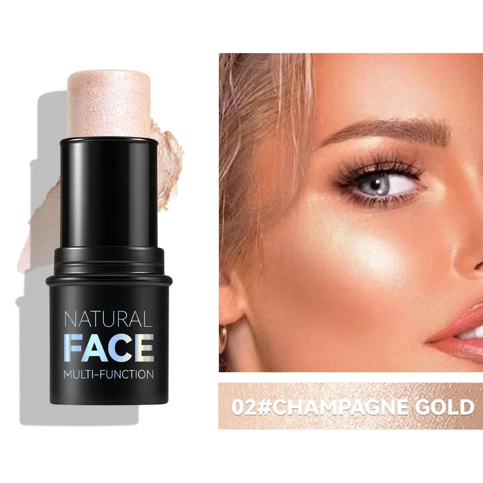Makeup Face Contouring Bronzer Stick Multifunctional Highlighter Qme 02