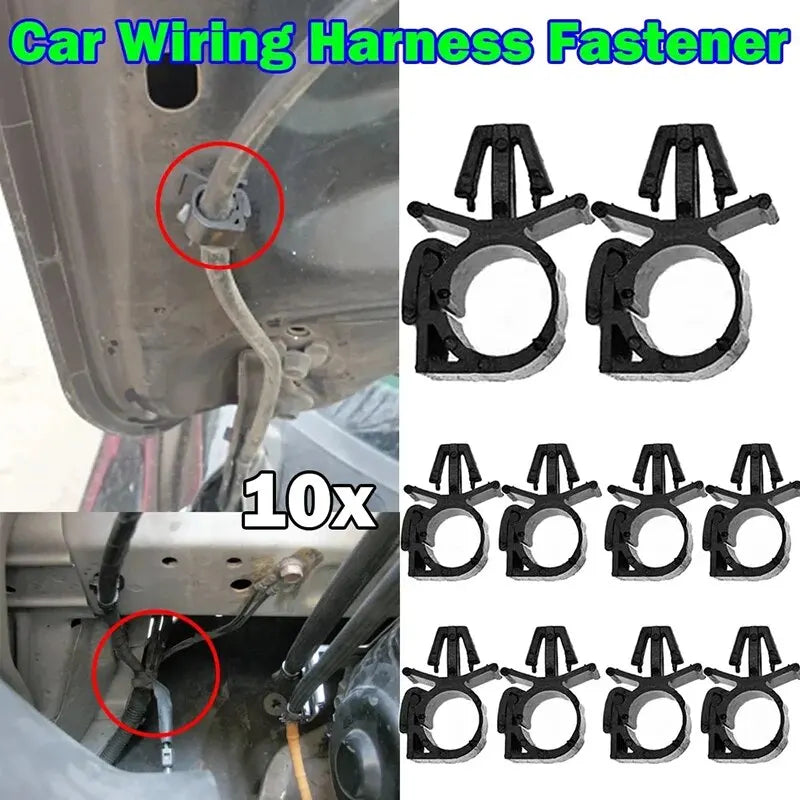 10PCS Car Wiring Harness Fastener Car Cable Fixed Buckle Clip Multifunction Cable Fixed Buckle Universal Car Accessories Tie Qme