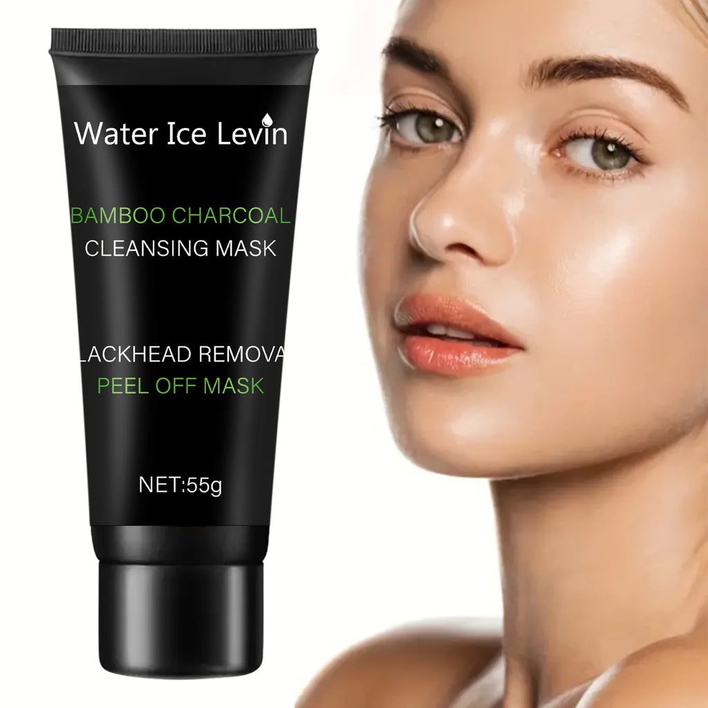 Bamboo charcoal cleansing mask Blackhead Removal Deep Mask Deep Cleansing Cleansing Exfoliating Mask Treatment Black Mask Qme