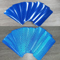 10pcs Car Bumper Reflective Stickers 3x8cm Reflective Warning Strip Tape Safety Secure Reflector Decals for Enhanced Visibility Qme Blue 8CM 3CM