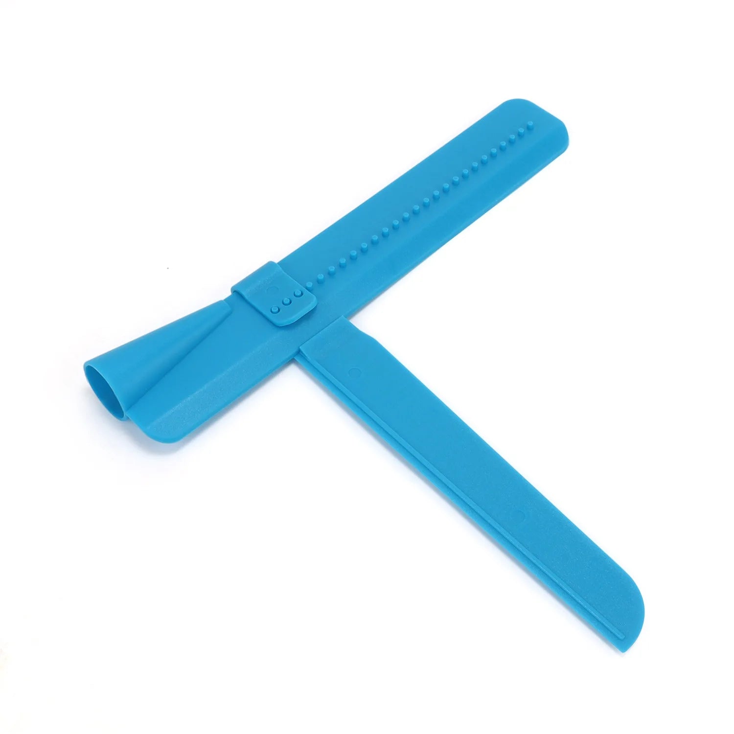 Adjustable Cake Scraper Icing Smoother PP Rotary Cream Smoothing Spatula Kitchen Baking Edge Tool for Buttercream, Mousse Qme Blue