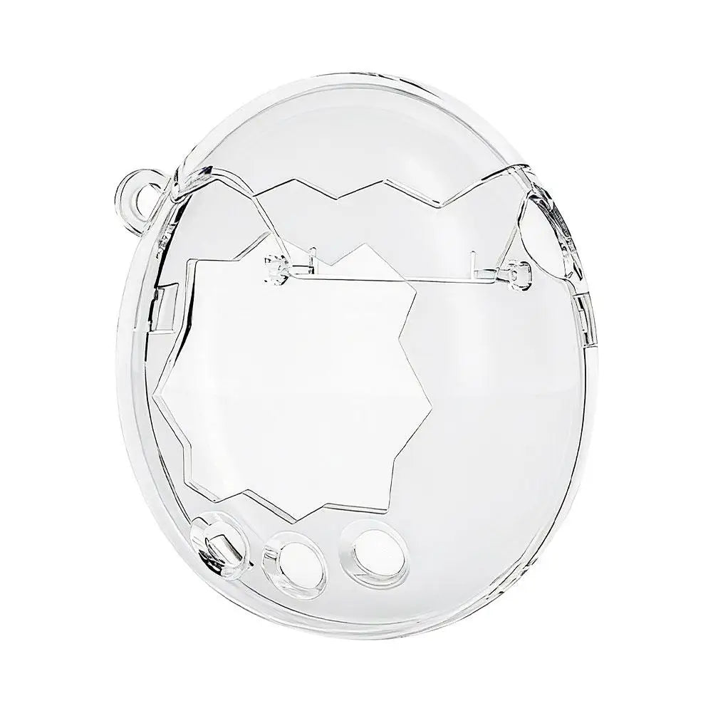 Shinny Clear Protective Case for Tamagotchi Paradise Cute Transparent Shell Full Protective Acrylic Case Anti-Fall Anti-Scratch Qme transparent