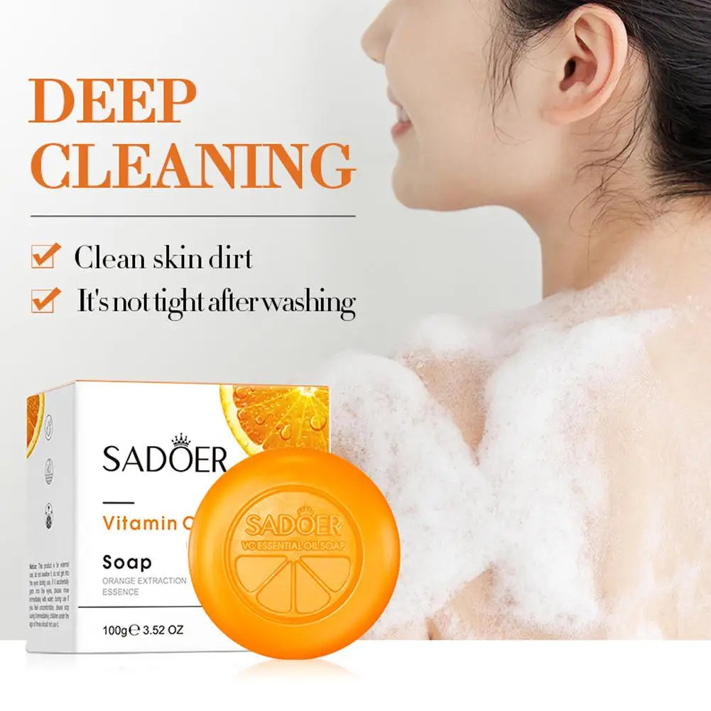Vitamin C Brightening Soap Hydrating Face Body Radiant Glow Skin Qme