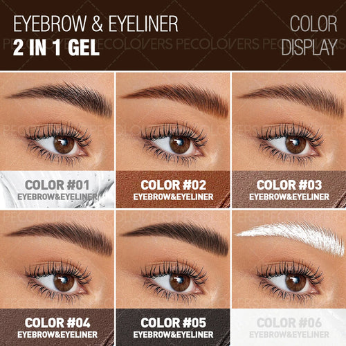 1 Brow Eyeliner Gel Soft Brush Long-lasting Eyebrow Powder Easy Qme