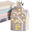 Christmas House Ceramic Light Table Centerpieces Holiday Seasonal Qme A China Mainland