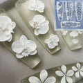 Soft Silicone 3D Nail Mold Orchid Flower Template DIY Art Decoration Qme Default Title