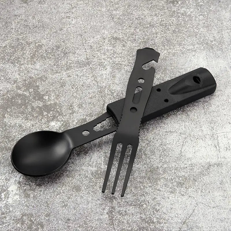 Multi Functional Camping Knives Tableware Outdoor Stainless Steel Qme
