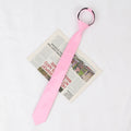 Men Tie Solid Skinny Zipper Ties Women Wedding Dress Black Necktie Qme pink