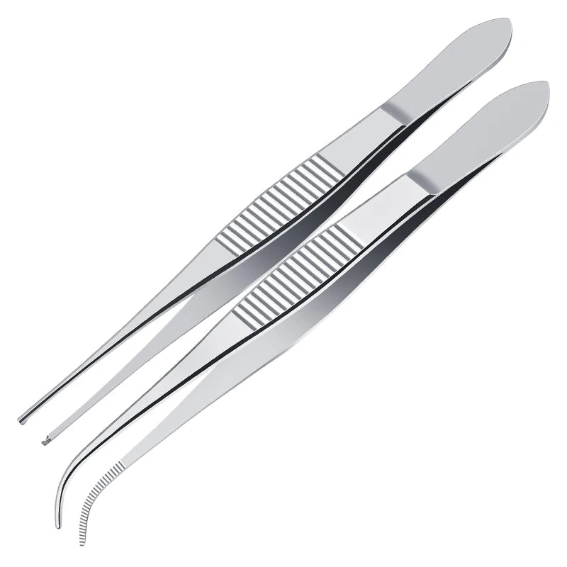 Medical Ophthalmic Tweezers Eye Surgical Elbow Straight Molluscum Hook Qme