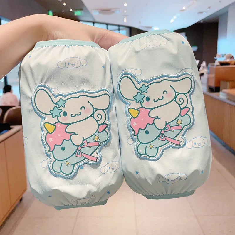 Hello Kitty Kuromi Waterproof Sleeve Covers New Cute Cartoon-Style Stain- and Dirt-Resistant Sleeve Covers Qme 7 About 22 cm lon