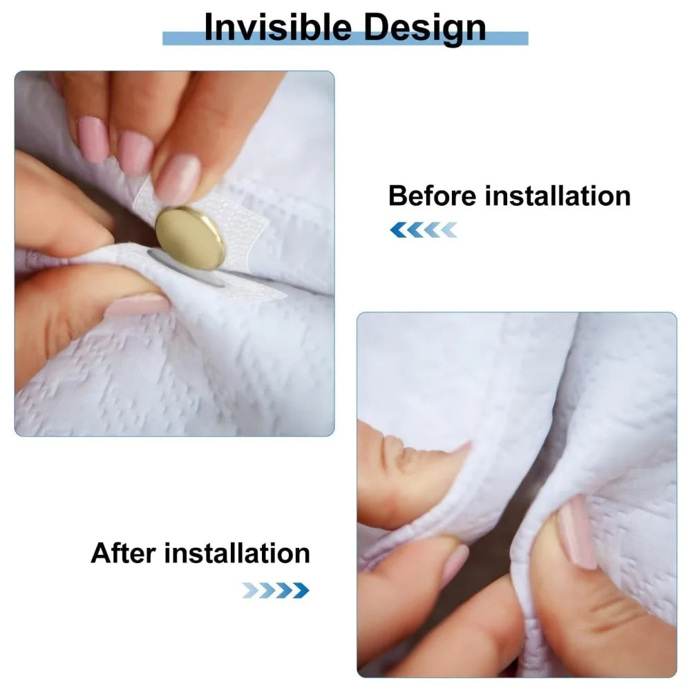 1Pair PVC Invisible Strong Magnetic Snaps Button Hidden Magnetic Fastener for Handbag Clothing Clasp DIY Craft Sewing Supplies Qme