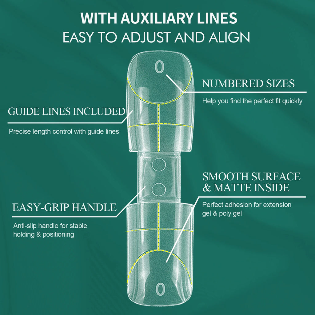 Nailpop Dual Forms Nail System Square Coffin Almond Oval Extension Qme
