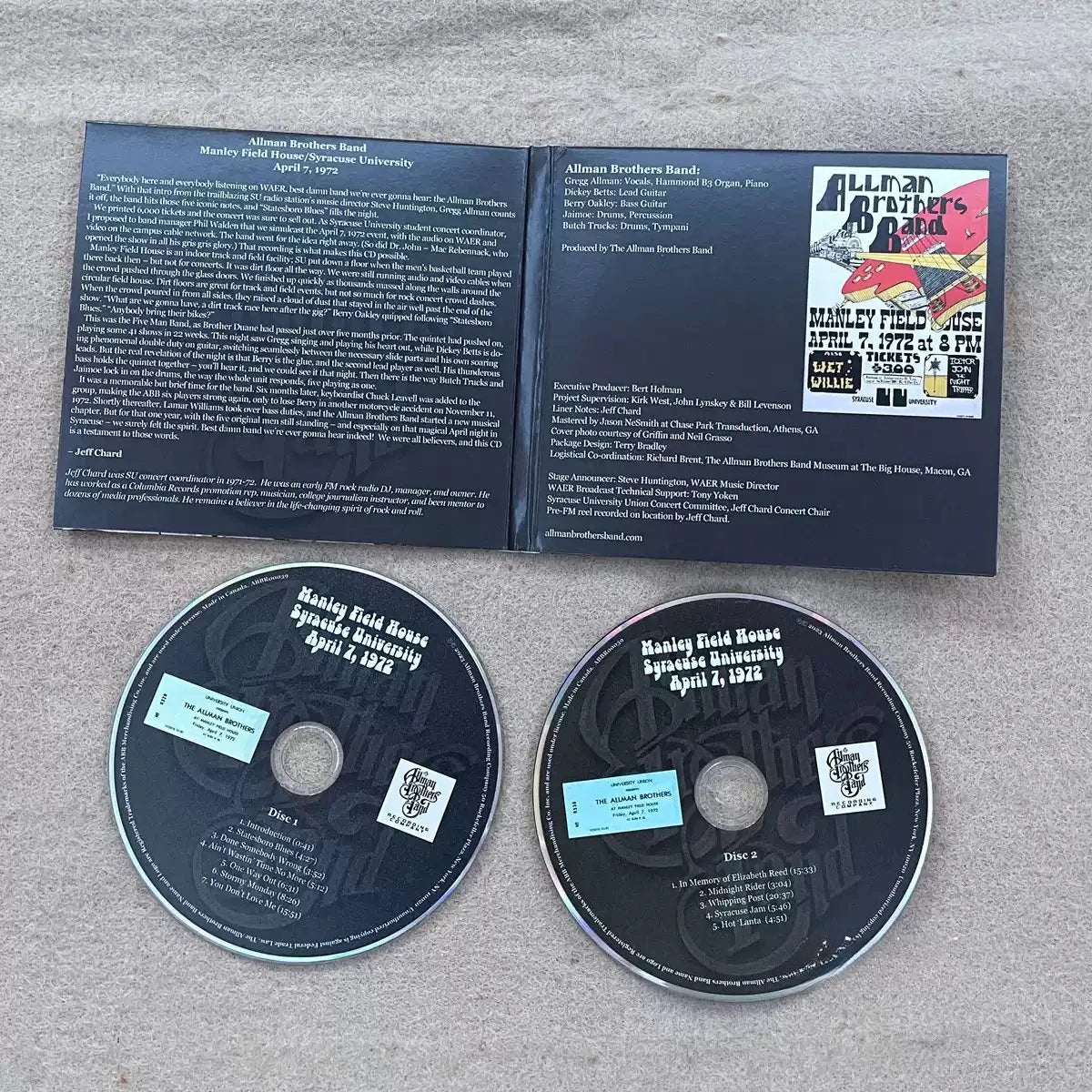 Southern Rock Legend 1972 Live Recording Album, Classic Live Performance, Essential for Blues-Rock for Live Rock and Blues Fans Qme