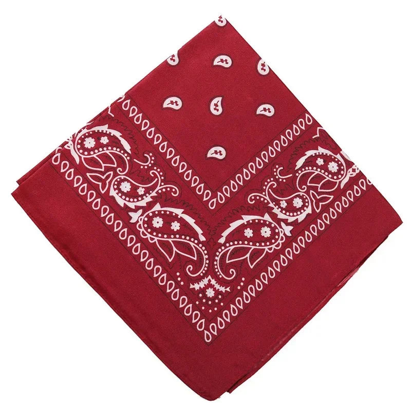 1PC Unisex Fashion Printed Square Scarf Cycling Bandana Fishing Sun Protection Neck Cover Scarves Handkerchief Outdoor Headwear Qme JRD 55X55cm