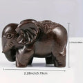 Luxury Elephant Figurine Wooden Ornaments Crafts Retro Home Feng Shui Qme 1PC