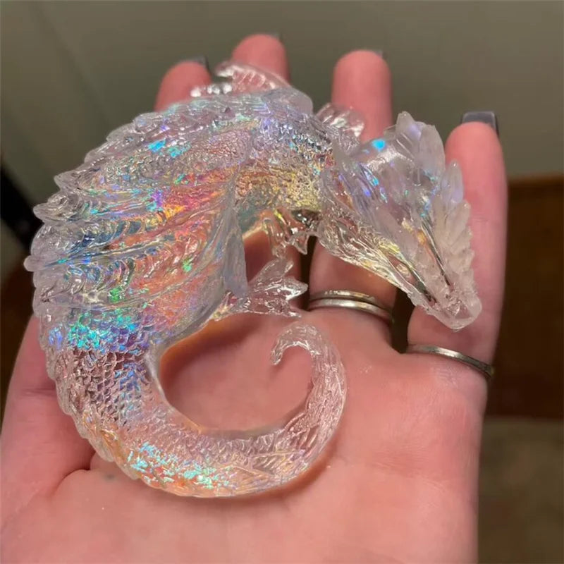 3 Styles Mirror Sleepy Dragon Dinosaur Sea Dragon Egg Silicone Mold for Resin Crafts DIY Epoxy Resin Molds Silicone Decoration Qme