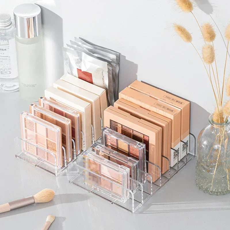 Clear Acrylic Eyeshadow Organizer Desktop Makeup Storage Rack Qme