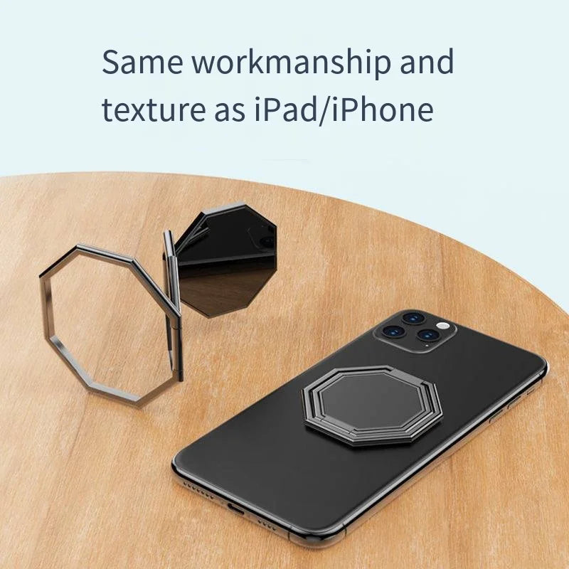 Mobile Phone Foldable Stand Ultra-thin Ring Multi Angle Portable Qme