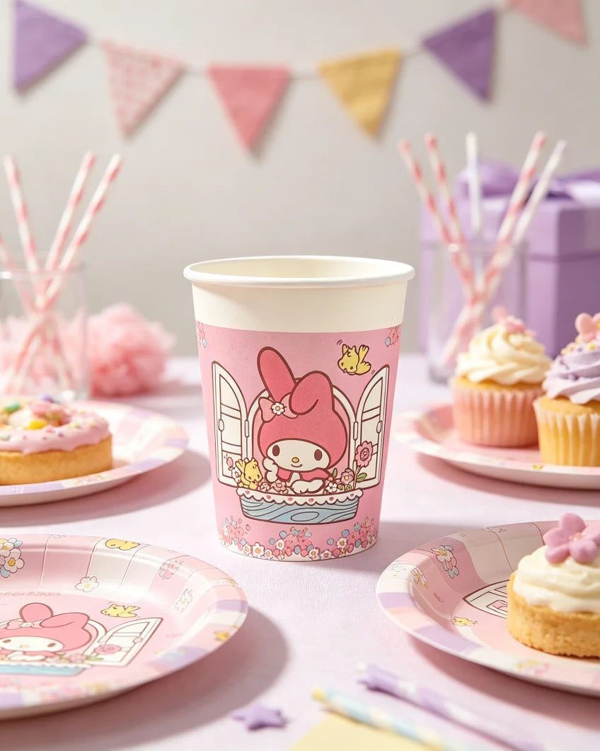 Hello Kitty Kuromi Cute Cartoon Birthday Party Decorations Holiday Qme 2 Pack of 10