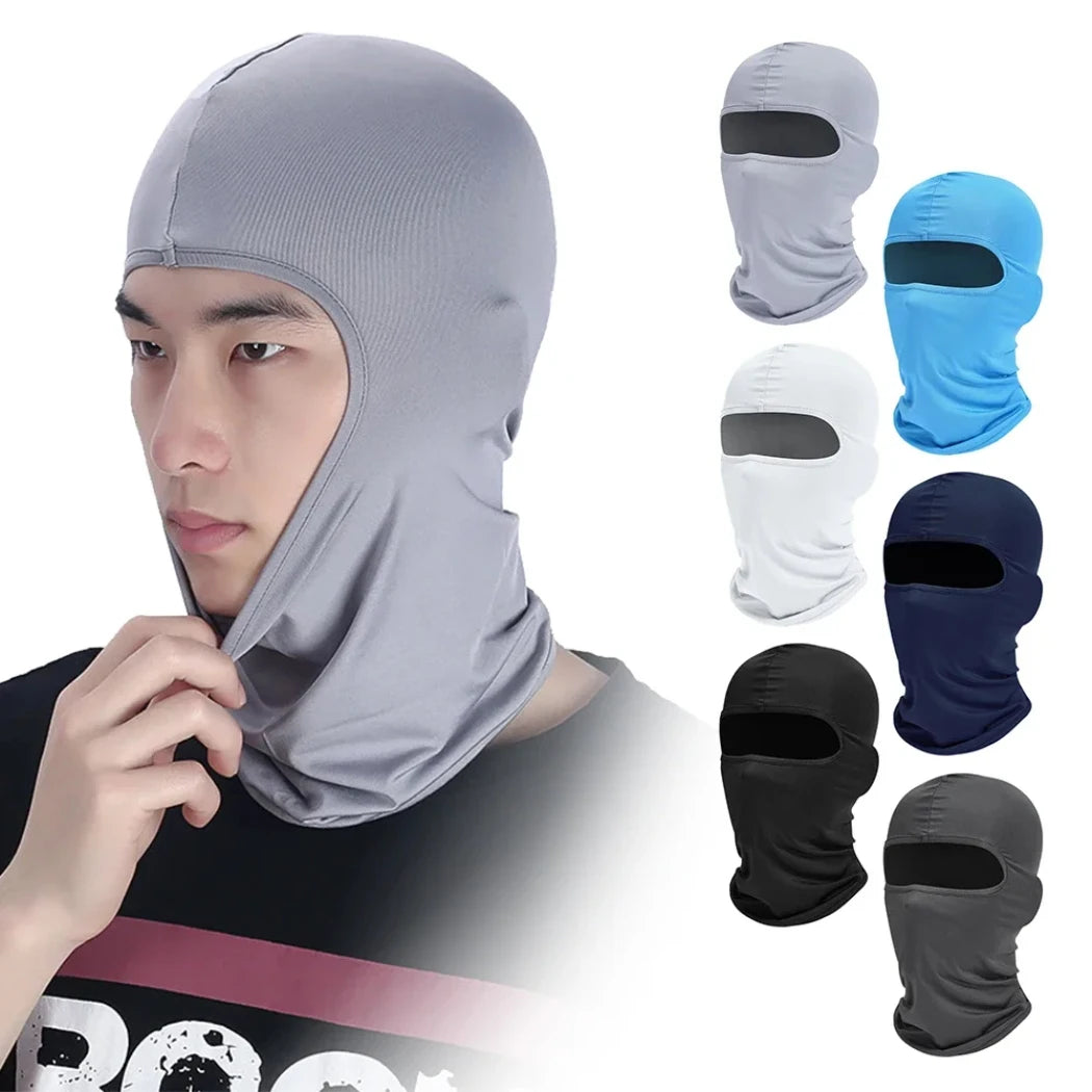 Balaclava Full Face Mask Hiking Cycling Camping Hunting Airsoft Cap Bike Head Cover Summer Men Women Ski Mask Hiking Scarves Qme