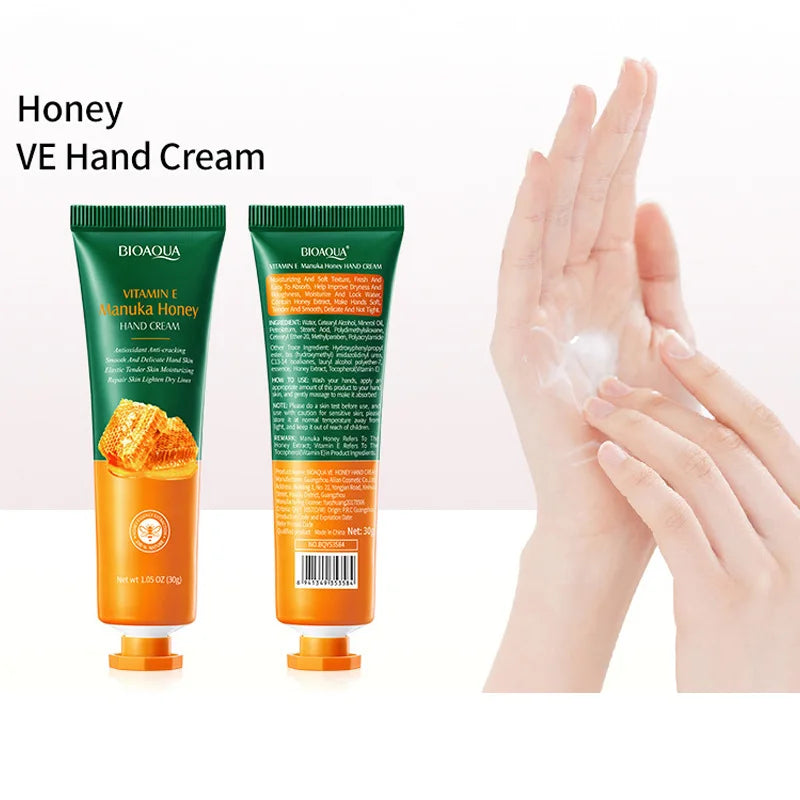 Vitamin E Honey Hand Cream+lip Balm Moisturize Skin Prevent Dryness Qme
